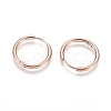 Ion Plating(IP) 304 Stainless Steel Huggie Hoop Earrings EJEW-F111A-19mm-RG-2