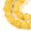 Dyed Natural White Jade Beads Strands G-T139-8mm-46S-4