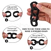 Rubberized Style Acrylic Linking Rings OACR-N011-007C-6