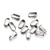 100Pcs 304 Stainless Steel Snap on Bails STAS-ZF0001-30-1