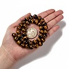 Natural Tiger Eye Round Bead Strands G-P072-33-10mm-5