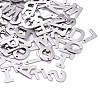 Tarnish Resistant 201 Stainless Steel Letter Charms STAS-S036-M-1