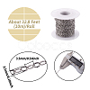 Tarnish Resistant 304 Stainless Steel Textured Cable Chains CHS-H007-05P-4