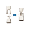 Alloy Snap Lock Clasps PALLOY-TAC0009-24P-2