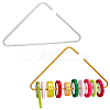 2Pcs 2 Colors Aluminum Alloy Clothing Hanger AJEW-FG0005-15-1