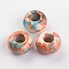 Dyed Rondelle Natural Ocean White Jade Beads G-D782-M-2