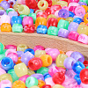 320Pcs 16 Colors  Acrylic European Beads MACR-PA0001-75-6
