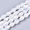 Electroplate Glass Beads Strands EGLA-S194-02A-B01-1