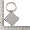 Mother's Day Gift 201 Stainless Steel Word Remember I Love You Mom Keychains KEYC-E040-01P-02-3