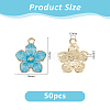 50Pcs Alloy Enamel Pendants ENAM-DC0002-36A-2