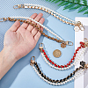 4Pcs 4 Colors ABS & Iron & Alloy & PU Leather Handbag Chain Straps FIND-HS0001-36B-3