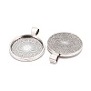 Tibetan Style Alloy Pendant Cabochon Settings TIBE-R295-055AS-FF-2