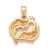 Ion Plating(IP) 304 Stainless Steel Pendants X-STAS-D165-14G-10-2
