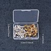 Rack Plating Brass Lobster Claw Clasps with Clip Ends KK-PH0035-34-7