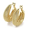 Rack Plating Brass Hollow Teardrop Hoop Earrings EJEW-D063-02G-1
