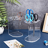 6-Hole Acrylic Scissors Organizer Holder Rack ODIS-WH0329-98-4