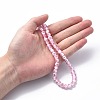 Handmade Silver Foil Glass Lampwork Beads Strands LAMP-R141-8mm-14-7
