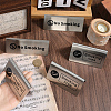 6Pcs 2 Styles 201 Stainless Steel Hotel Resturant Table No Smoking & Smoking Area Tent Sign AJEW-CP0003-74-3