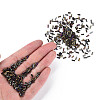 Metallic Colours Glass Bugle Beads SEED-N005-001-D03-5