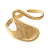 304 Stainless Steel Cuff Rings for Women RJEW-Z074-14G-2