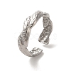 Non-Tarnish 304 Stainless Steel Open Cuff Ring RJEW-C068-03D-P-1