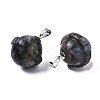 Natural Glaucophane Pendants PORC-T132-053A-3