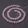 Electroplate Glass Beads Strands GR10MMY-59AB-3