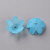Frosted Acrylic Bead Caps MACR-S371-07A-755-2