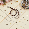 1200Pcs 4 Colors Iron Folding Crimp Ends IFIN-CN0001-07-4