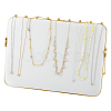 Rectangle Microfiber Jewelry Display Rack ODIS-WH0061-89-1