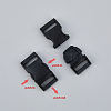 SUPERFINDINGS 4Pcs Matte Alloy Side Release Buckles FIND-FH0008-69-5