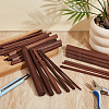 40Pcs 6 Styles Wood Craft Sticks WOOD-OC0004-25-4