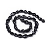 Natural Black Tourmaline Beads Strands X-G-L493-51-3