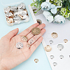 400Pcs 4 styles Iron Finger Ring/Brooch Sieve Findings IFIN-GA0001-49-3