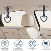 2Pcs ABS Plastic Heart Rear Bumper Warning Handle Ring HJEW-SP0001-49B-5