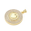 Brass Micro Pave Cubic Zirconia Pendants KK-H539-17A-06-2