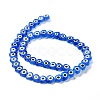 Handmade Evil Eye Lampwork Beads Strands LAMP-F023-B12-3
