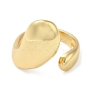 Rack Plating Brass Blank Teardrop Open Cuff Rings RJEW-E290-03G-2