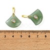 Natural Green Aventurine Pendants GG-CBA1AE1-01G-04-3