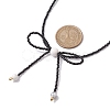 Glass Seed Pendant Necklaces for Women NJEW-MZ00031-01-3