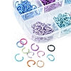 600Pcs 12 Colors Aluminum Wire Open Jump Ring Sets DIY-FS0004-14-4