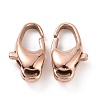 Ion Plating(IP) 304 Stainless Steel Lobster Claw Clasps STAS-F109-01RG-1