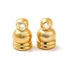 Rack Plating Brass Cord Ends KK-Q772-23G-1