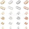 32PCS 2 Style 304 Stainless Steel Box Clasps STAS-UN0025-06-1