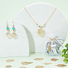 32Pcs 8 Style Brass Pendants KKC-PH0001-01-5