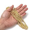 Electroplate Non-magnetic Synthetic Hematite Beads Strands G-Q466-6mm-01-5