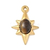 Dyed Synthetic Tiger Eye Pendants STAS-R162-05G-04-1-1