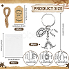 60Pcs Alloy Keychains KEYC-DR00020-2