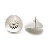 304 Stainless Steel Stud Earrings EJEW-H146-02P-4