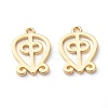 Brass Pendants KK-J278-10G-1